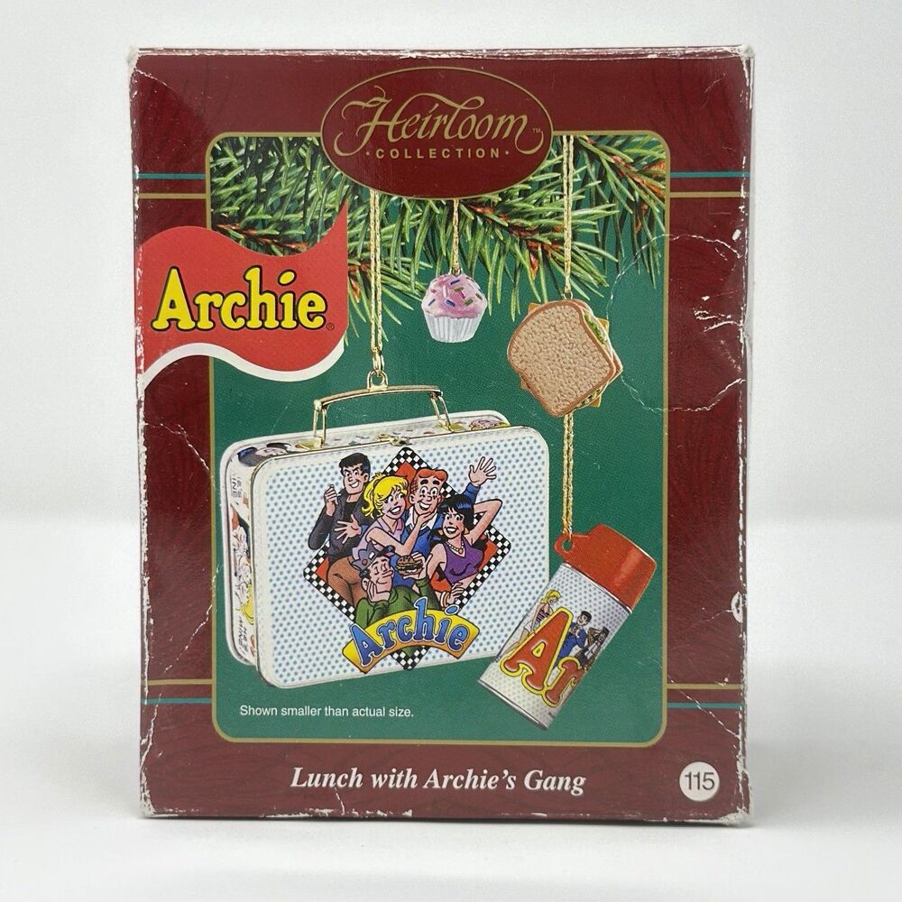 Vintage Archie Lunch Box Ornament Carlton Cards 2003 NIB Complete Set - Picture 2 of 14